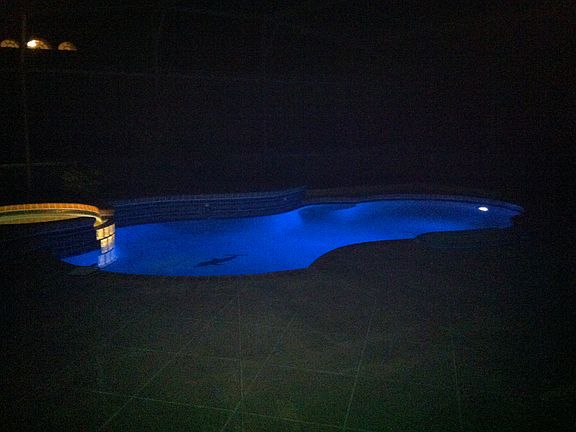 Night Pool Viwew