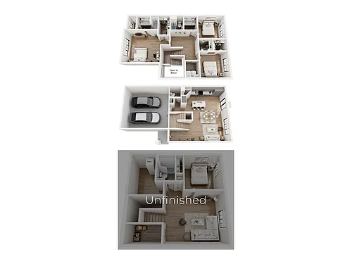 Floor plan Bella (Unfinished Basement)