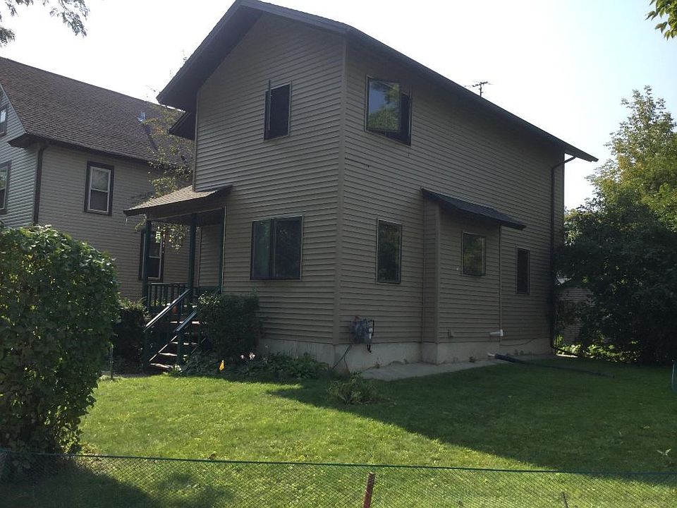 Front of home on a corner lot.
