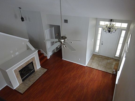 Overlook of entrance and great room