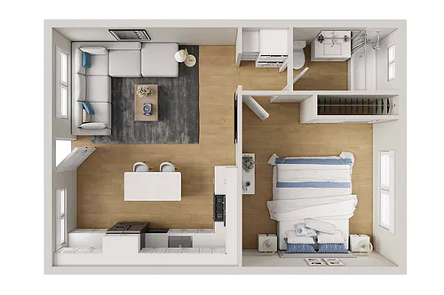 Floor plan 1X1