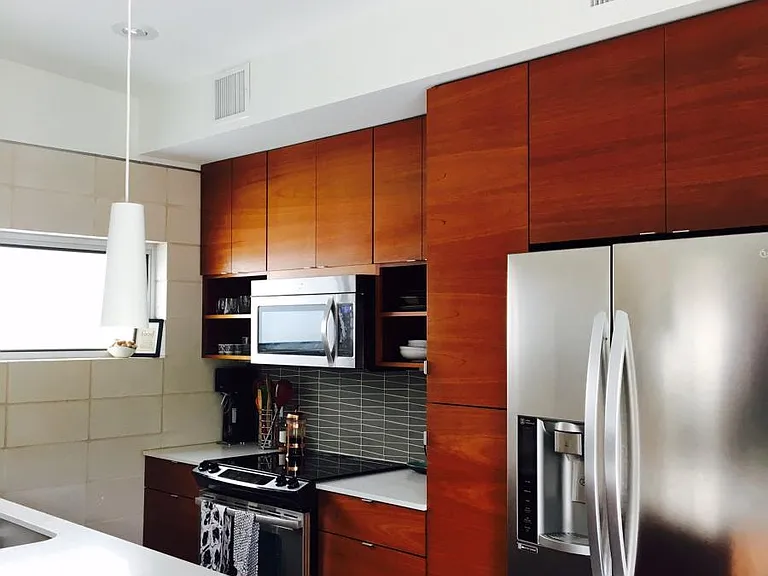 kitchen with fridge