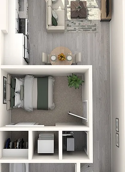 Studio, 1 Bath Studio, 1 Bath
