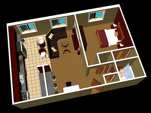Floor plan One Bedroom