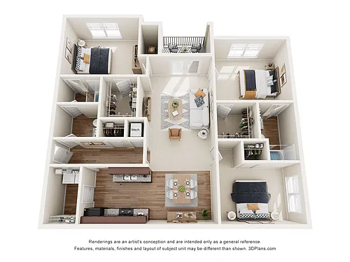 Floor plan 3 Bedroom