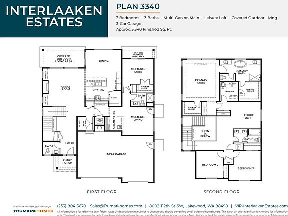 Interlaaken Estates I Plan 3340 Floor Plan