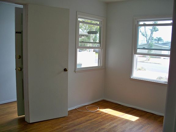 Bedroom located off the entry way