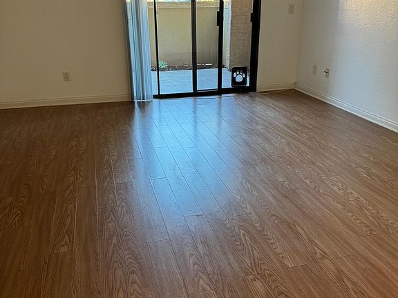 Family room sliding door at the far end onto the patio.