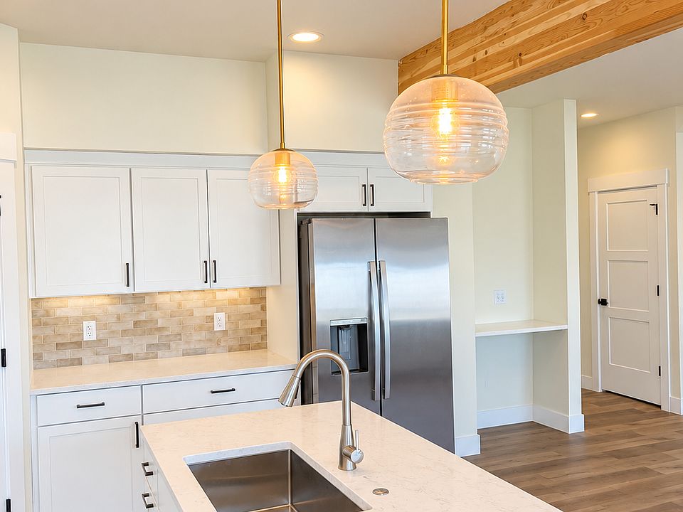 open concept kitchen with island