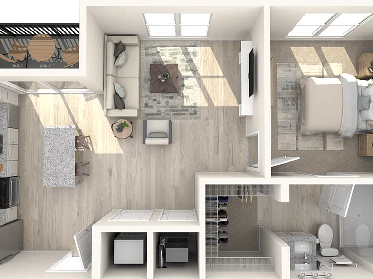 A2.0 | One Bedroom, One Bathroom A2.0 | One Bedroom, One Bathroom