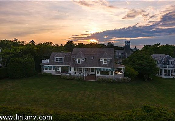From the waterfront side looking toward the home