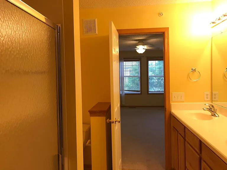 Master bathroom with double vanity