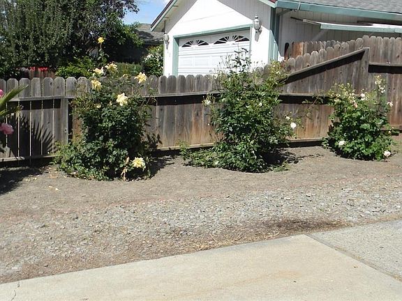 Rose bushes line the driveway, giving on a wonderful scent!