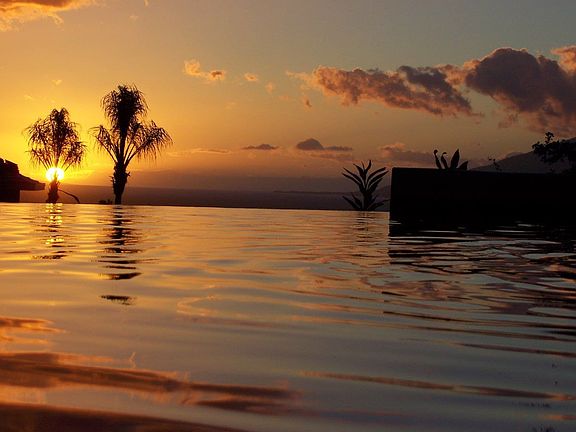 Infinity-edge Pool at Sunset