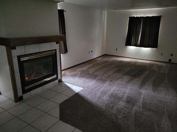 Lower Level living room with gas fireplace