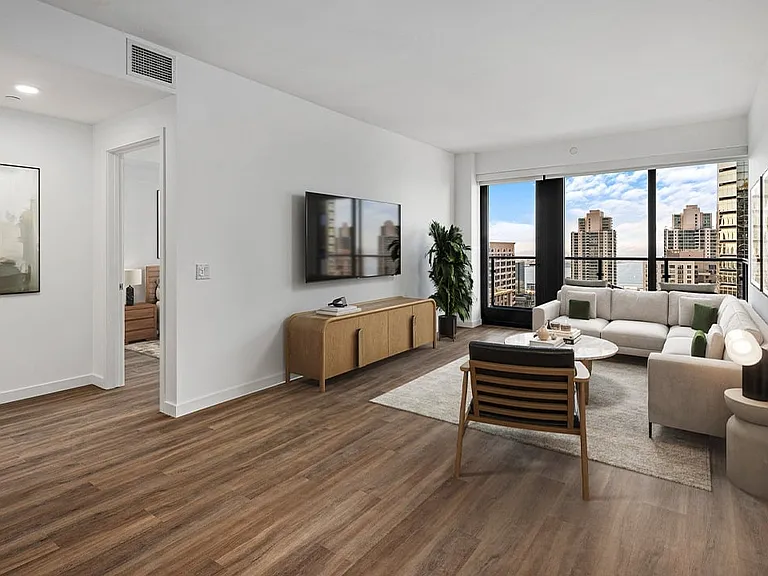 Virtually Staged Two-Bedroom Living Area - The Torrey
