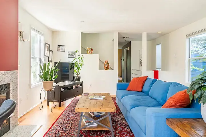 Relax and unwind after long days to enjoy a show or just lounge on the oversized couch