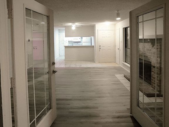Living room into kitchen
