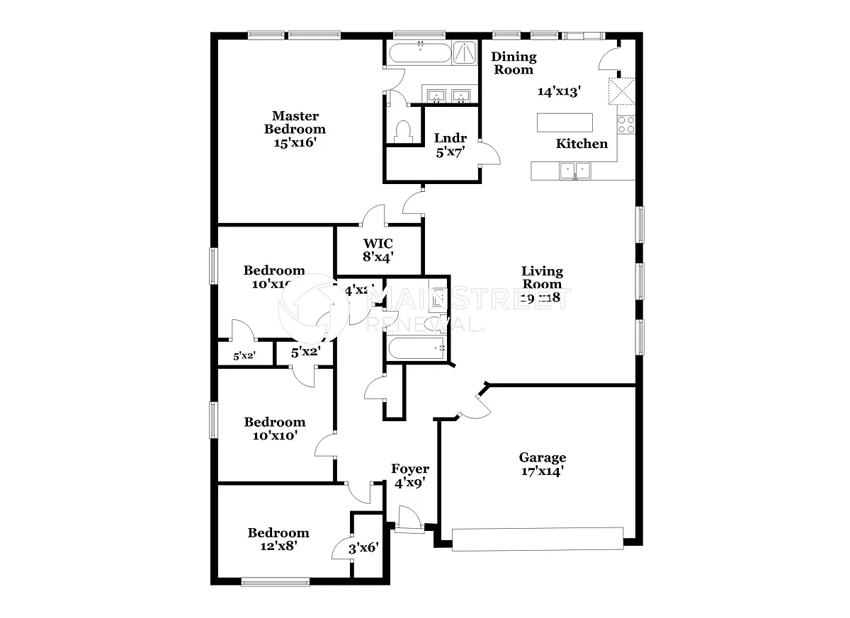 Floor Plan - 1504 Wickham Dr