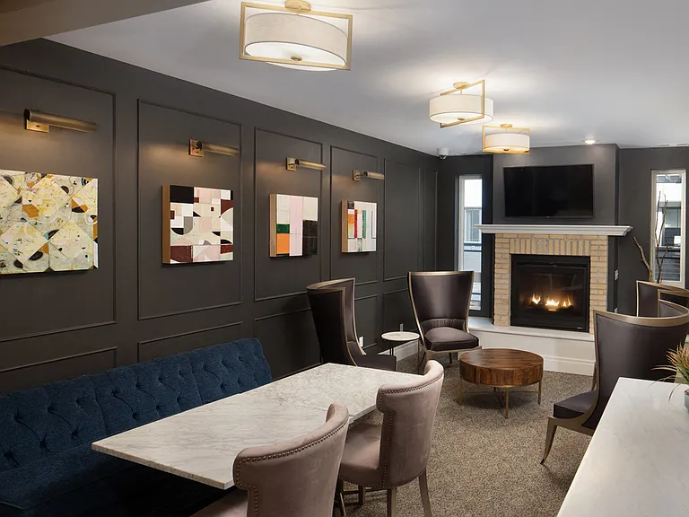 Community Room with Fire Place