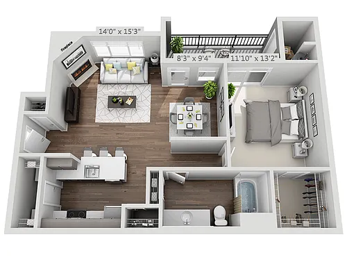 Floor plan Plan A1C