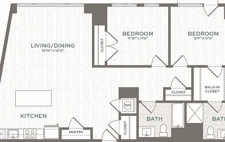 2.3 floor plan Lantera at Boston Landing