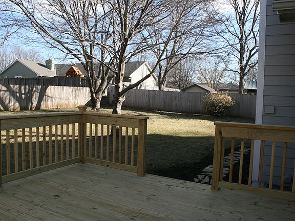 New Deck and Fenced Backyard