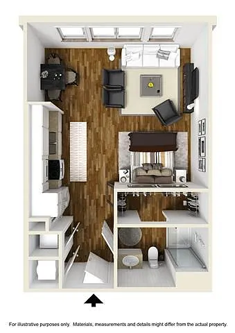 Floor plan The Hub Studio