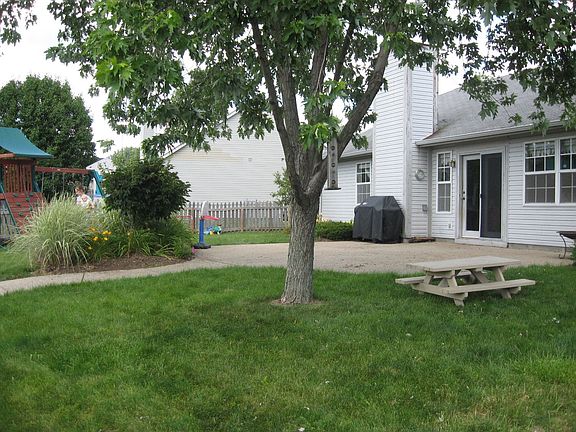 Large patio and awesome landscaping