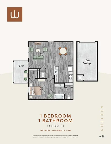 Floor plan Addison (A1)