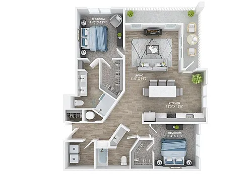 Floor plan Enclave B4