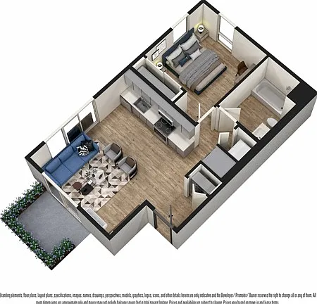 1-Bed P 1-Bed P