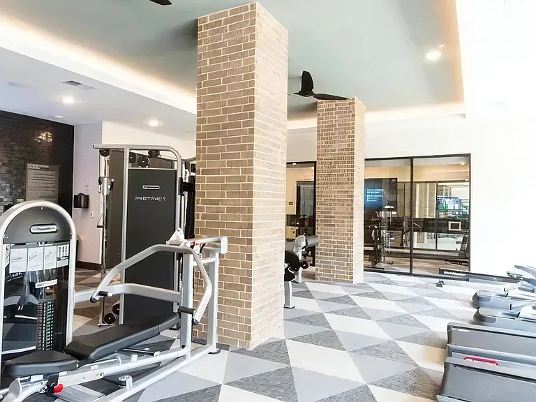 Fitness Center with Strength Equipment and Cardio Machines