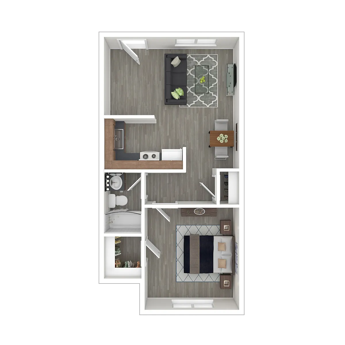 Floor plan 1X1