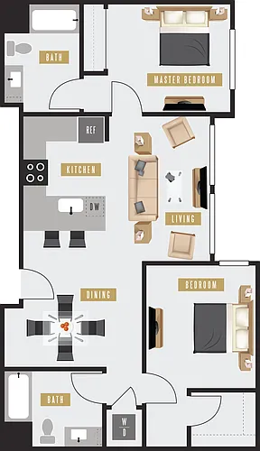 Floor plan D3 (East Building)