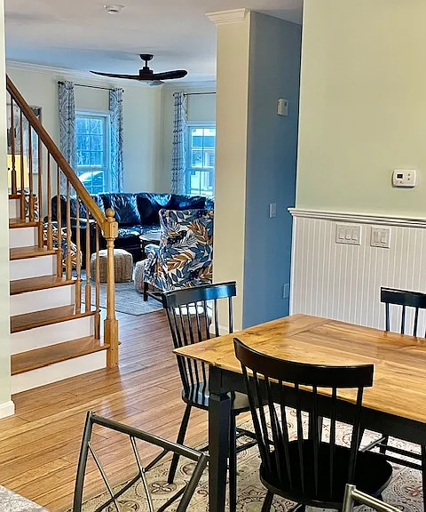 View from Kitchen into Living Room
