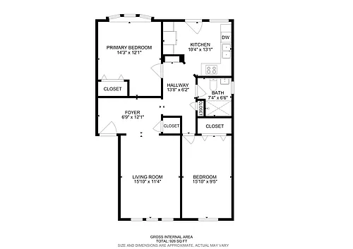 Floor plan Two Bedroom