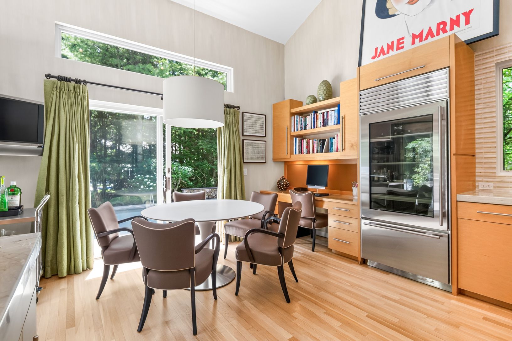 Custom kitchen desk for home organization