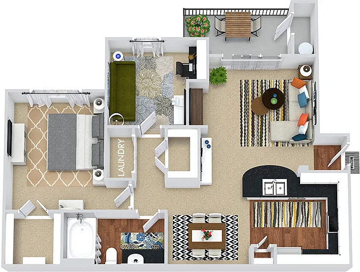 Floor plan Roma with Den
