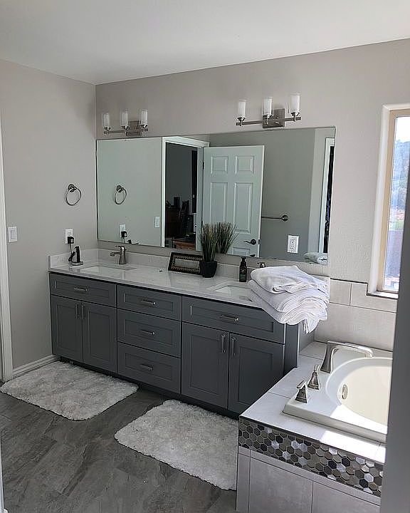 Remodeled master bathroom