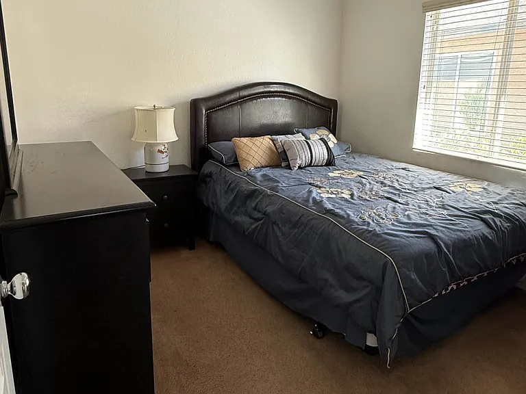 Bedroom 2 is next to bedroom 1 off of the front enterance. The second bathroom is centered to these two bedrooms.