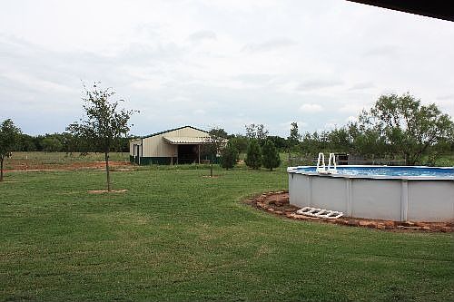 Horse barn and pool