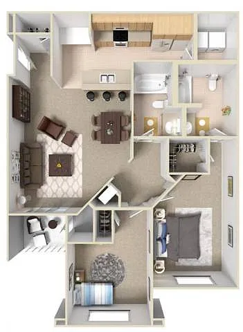 Floor plan 2X2-1063