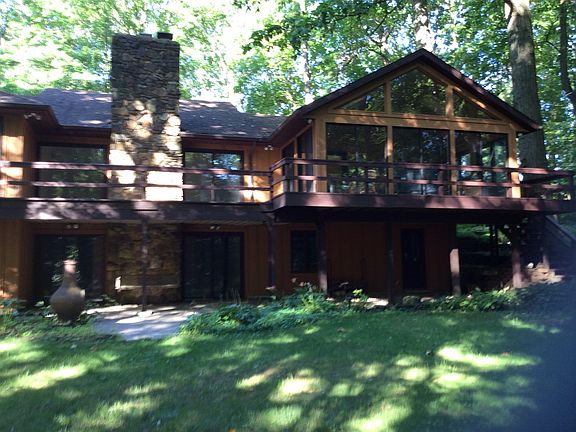 Backyard view of house