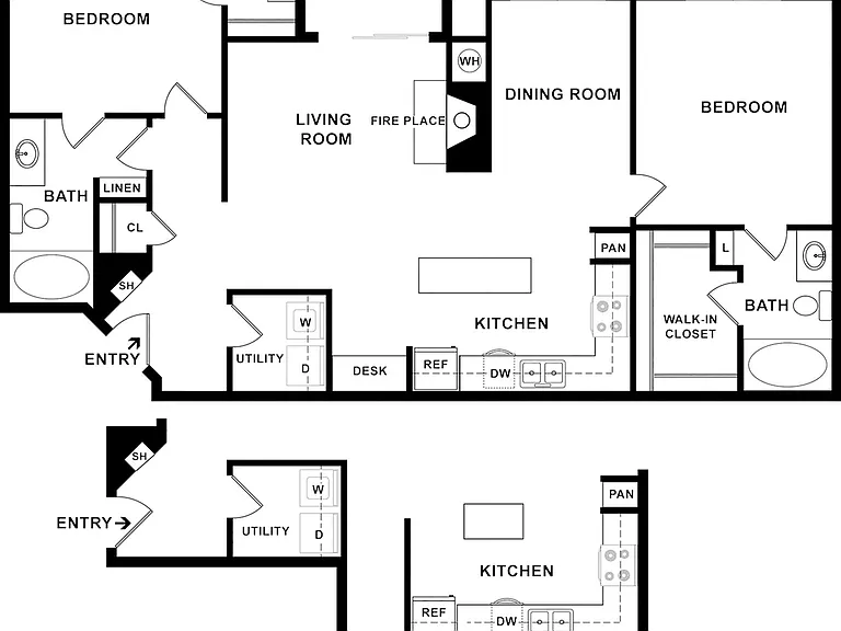 B4 Floorplan | Two Bedroom B4 Floorplan | Two Bedroom