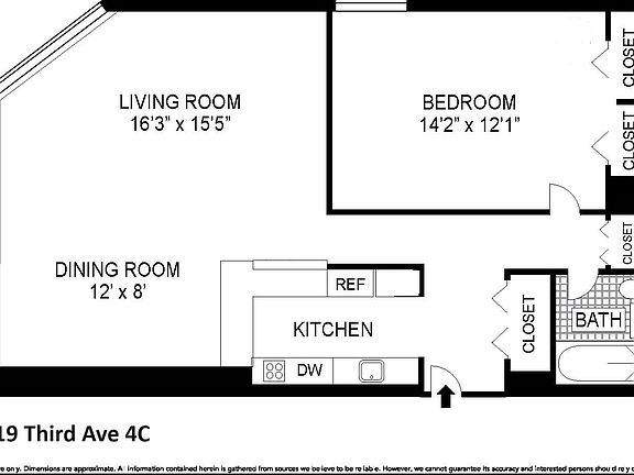 2nd image of 1619 3rd Ave APT 4C