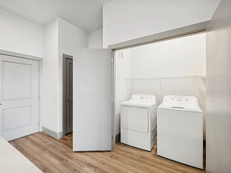 Full size washer and dryer included