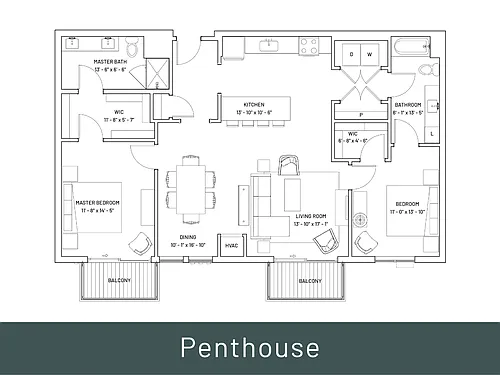Floor plan Valley 12 Penthouse