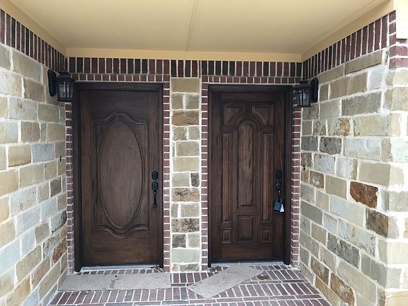 Gorgeous wooden accent doors!