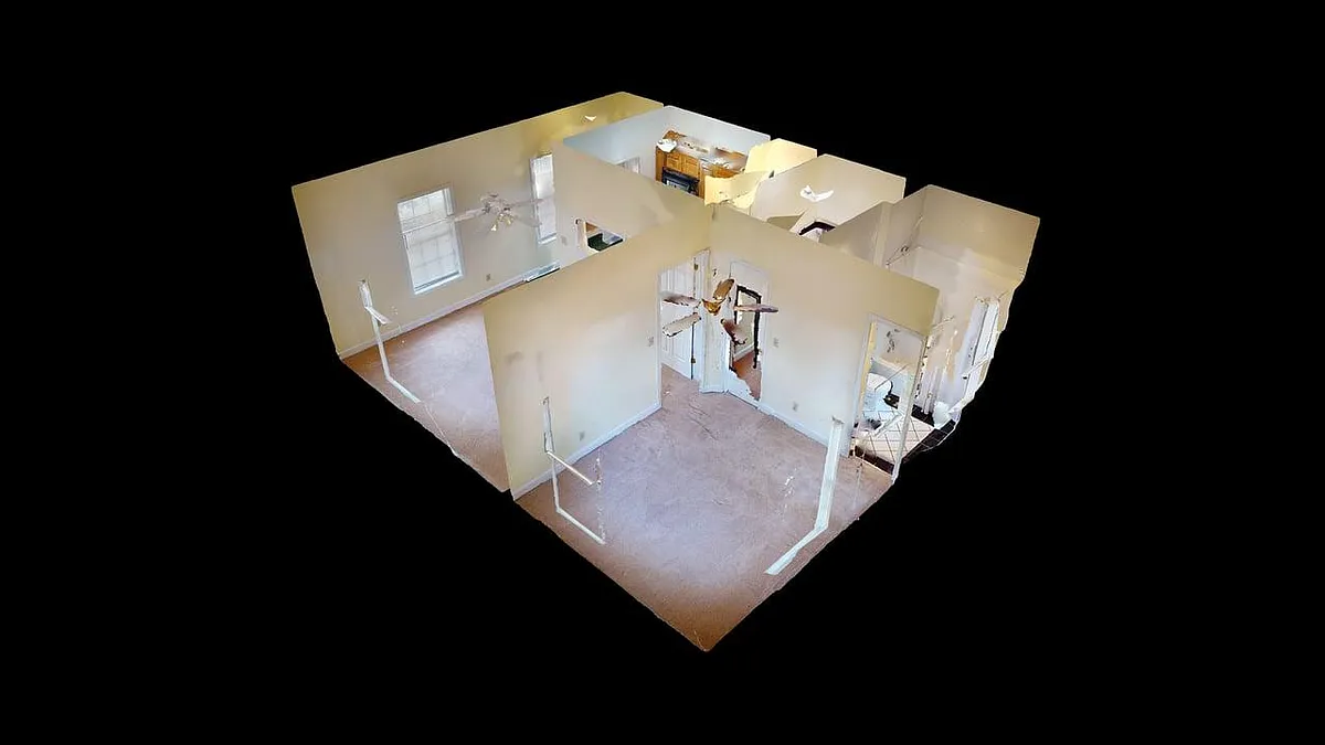 3D Layout View - 208 Worley St #A
